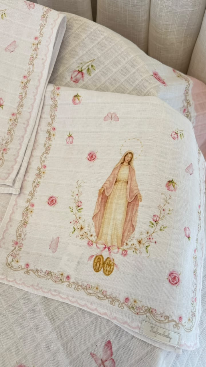 Kit Pano de Chupeta Nossa Senhora da Medalha Milagrosa