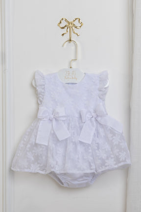 Romper Batizado Celeste Ref: 33427