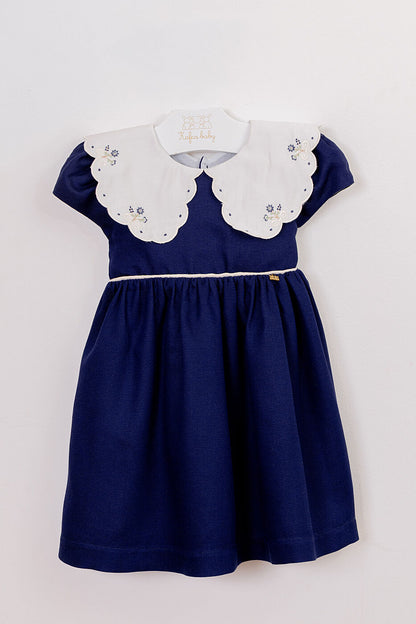Vestido linho Gola Ref: 39353