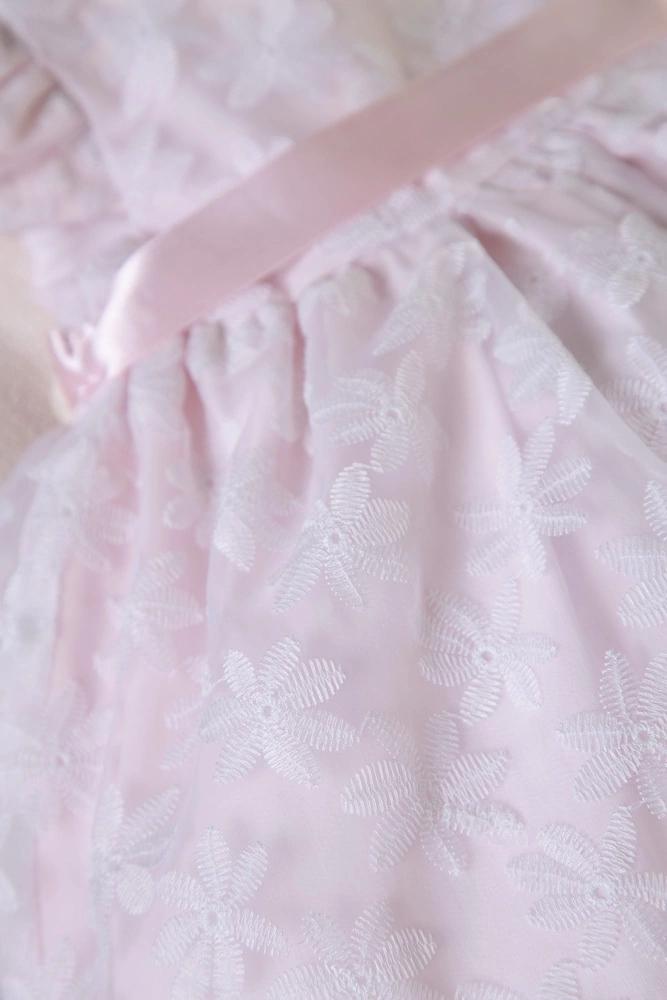 Vestido Batizado Renda com Touca Ref: 39252