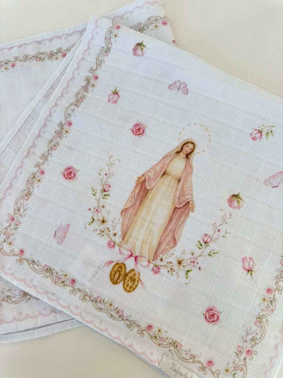 Kit Pano de Chupeta Nossa Senhora da Medalha Milagrosa