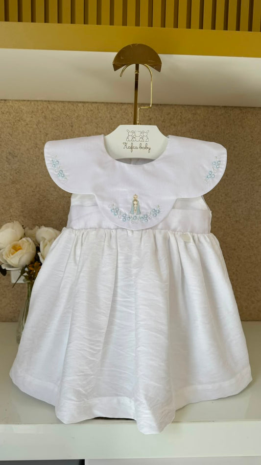 Vestido Batizado Nossa Senhora de Fátima Sem Manga