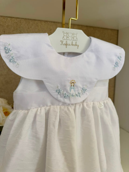 Vestido Batizado Nossa Senhora das Graças Sem Manga